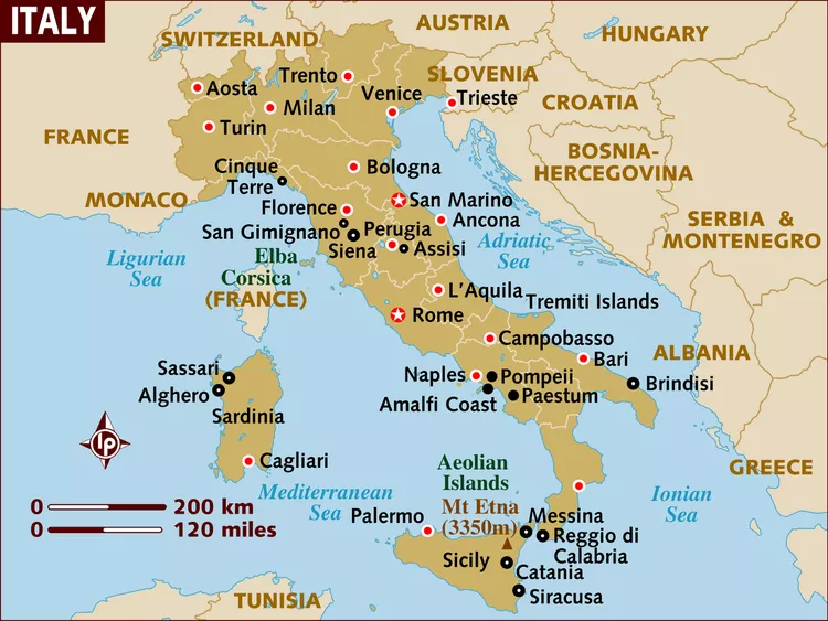 Map of Italy